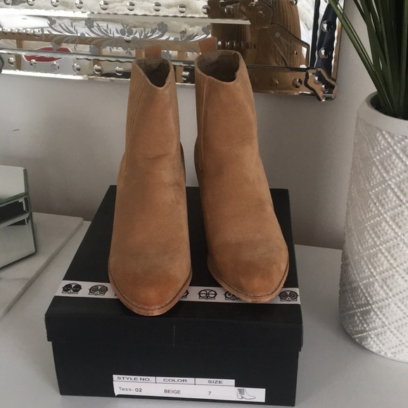 Tan Booties - Picture 2 of 3